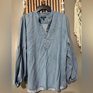 CHAPS WOMANS PUFFY FLARE SLEEVE SIZE XL